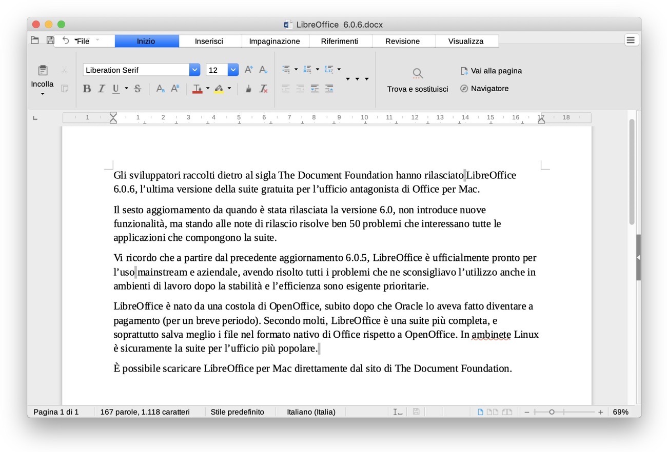 LibreOffice .2, l'antagonista gratuito di Microsoft Office, risolve  oltre 50 bug : SPIDER-MAC
