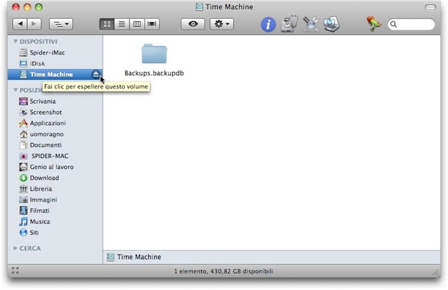 Fare il backup di più computer con Time Machine - SPIDER-MAC
