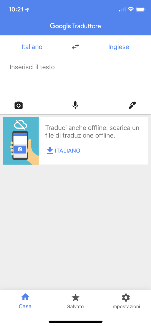 Google Traduttore traduce offline 59 lingue SPIDERMAC
