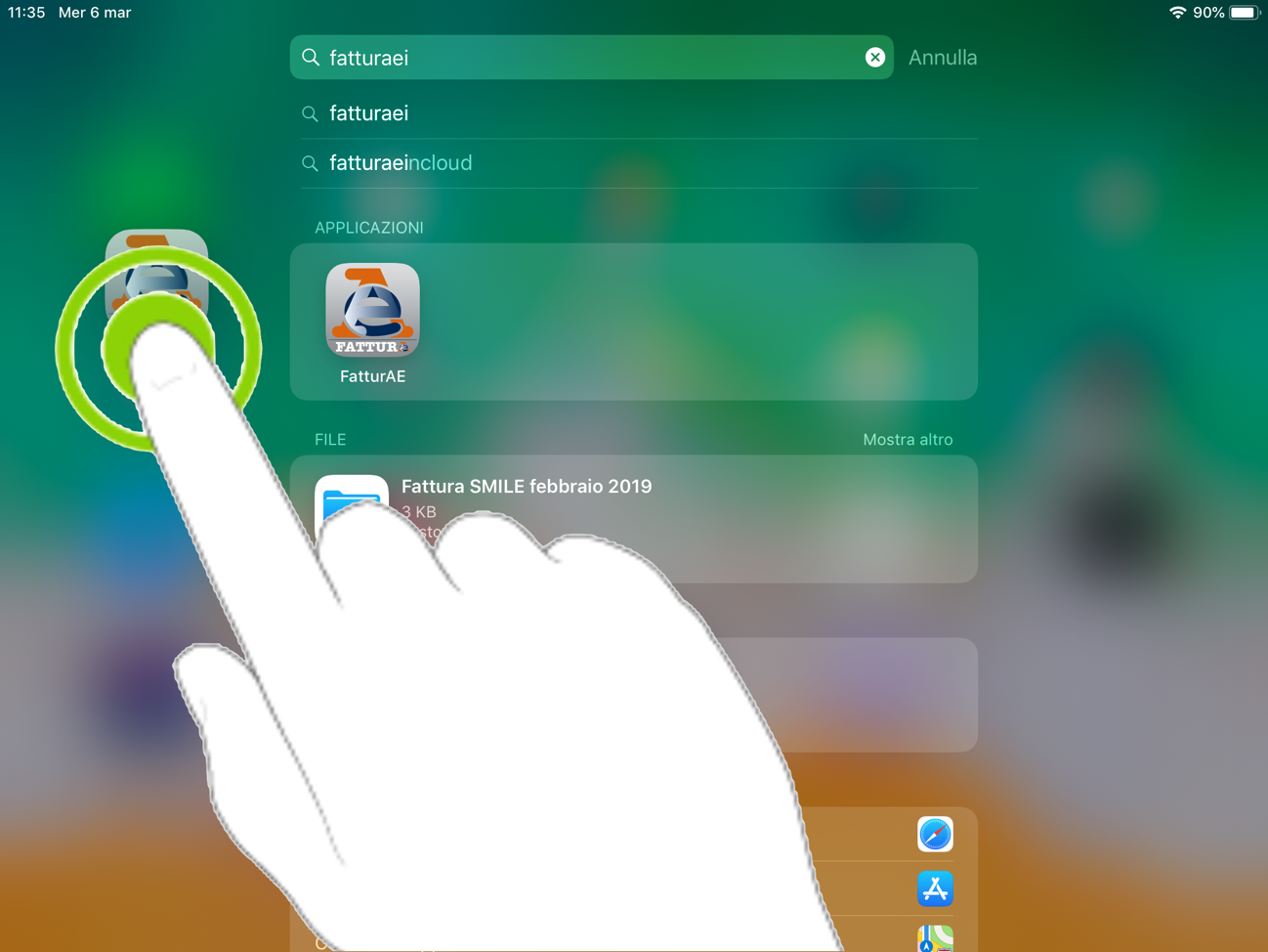 iPad organizzare le app utilizzando Spotlight SPIDERMAC