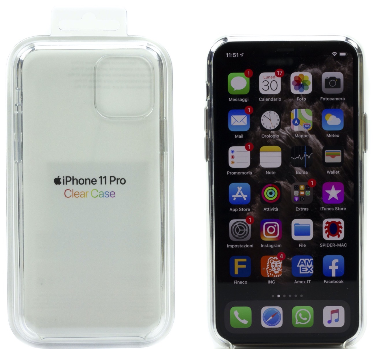 Custodia in TPU antiscivolo per iPhone 11 - Trasparente